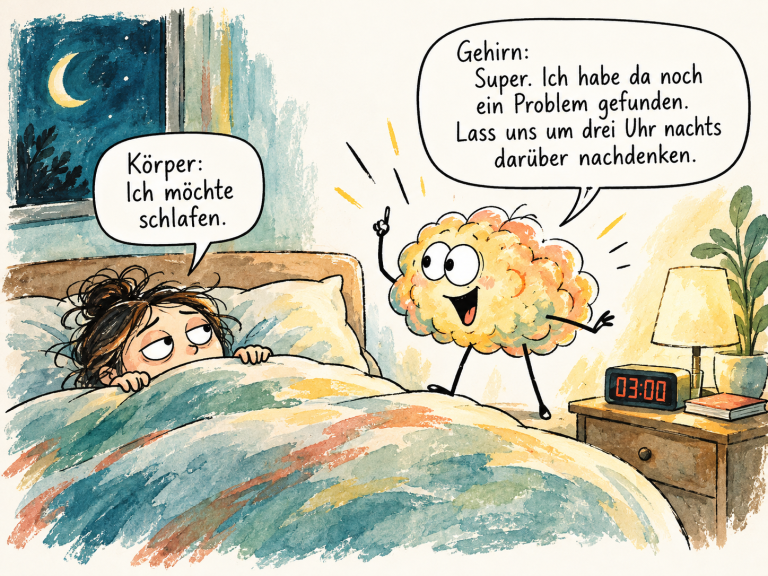 Grübeln versus Einschlafen